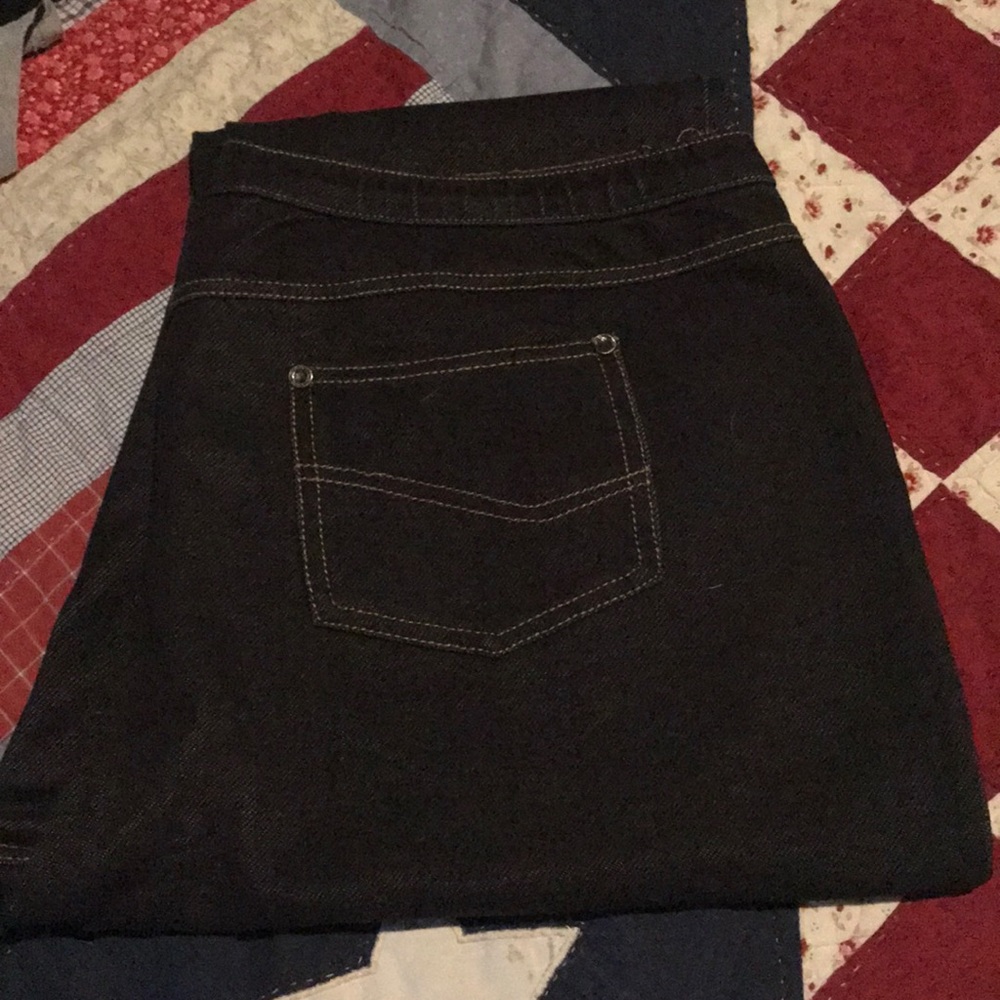 Intro jeggings in Black denim look